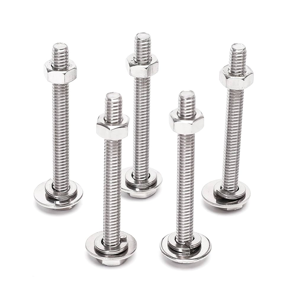 Amazon.com: QXSKSLH 1/4-20x2-1/2 Complete Set Hex Head Screw
